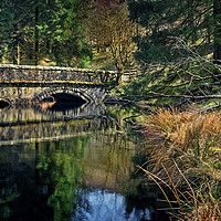 Buy canvas prints of Ouzelden Clough & Bridge                       by Darren Galpin