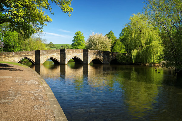 Bakewell Bridge & River Wye                        Picture Board by Darren Galpin