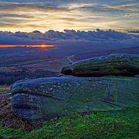 Buy canvas prints of Burbage Valley Sunset                              by Darren Galpin