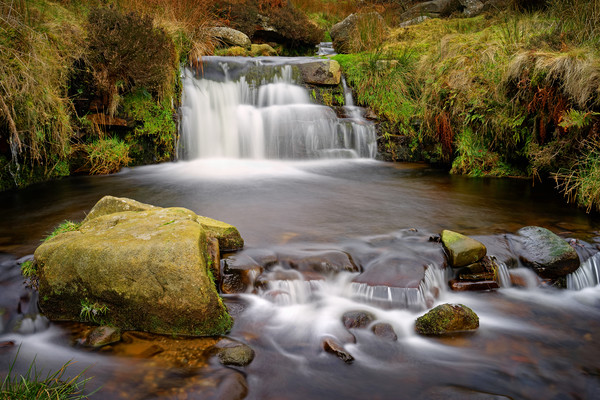 Grindsbrook Waterfalls                             Picture Board by Darren Galpin