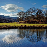 Buy canvas prints of River Brathay Reflections                          by Darren Galpin