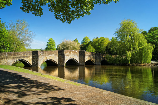 Bakewell Bridge & River Wye                     Picture Board by Darren Galpin