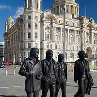 Buy canvas prints of The Beatles at Port of Liverpool                  by Darren Galpin
