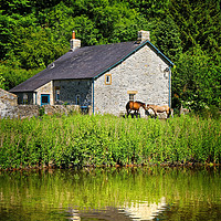 Buy canvas prints of River Wye Cottage                       by Darren Galpin