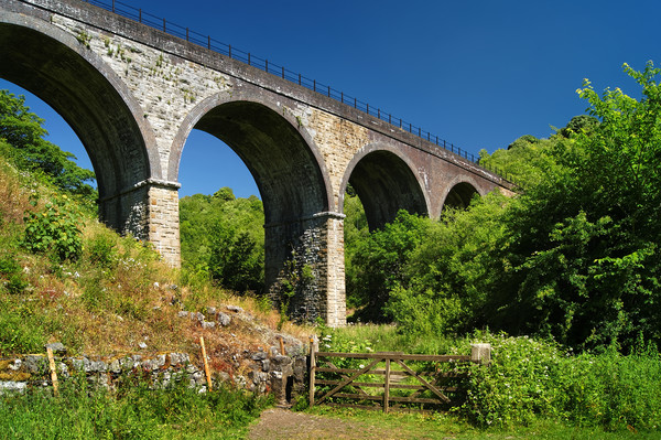 Headstone Viaduct in Monsal Dale                   Picture Board by Darren Galpin