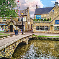 Buy canvas prints of Cotswolds Bourton-on-the-Water by Darren Galpin