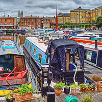 Buy canvas prints of Boats in Gloucester Docks                          by Darren Galpin