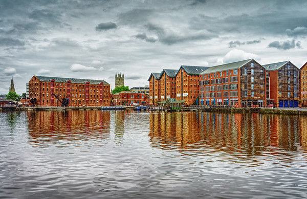 Gloucester Docks and Cathedral                     Picture Board by Darren Galpin
