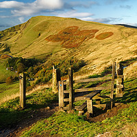 Buy canvas prints of Footpath to Mam Tor                         by Darren Galpin