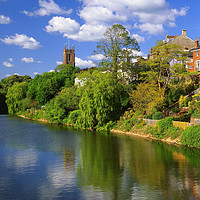 Buy canvas prints of River Exe at Tiverton by Darren Galpin
