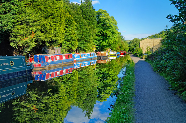 Rochdale Canal at Hebden Bridge                    Picture Board by Darren Galpin