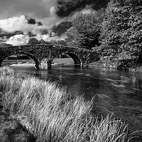 Buy canvas prints of Two Bridges and West Dart River by Darren Galpin