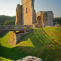 Buy canvas prints of Ogmore Castle                                by Darren Galpin