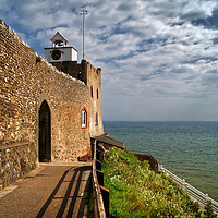 Buy canvas prints of Clock Tower at Jacobs Ladder,Sidmouth              by Darren Galpin