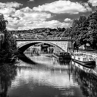 Buy canvas prints of North Parade Bridge & River Avon by Darren Galpin