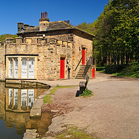Buy canvas prints of Newmillerdam Boat House                        by Darren Galpin