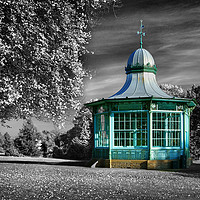 Buy canvas prints of Weston Park Bandstand                       by Darren Galpin