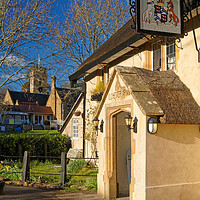 Buy canvas prints of The Ilchester Arms, Symondsbury                    by Darren Galpin