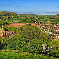 Buy canvas prints of Beaminster Town View                       by Darren Galpin