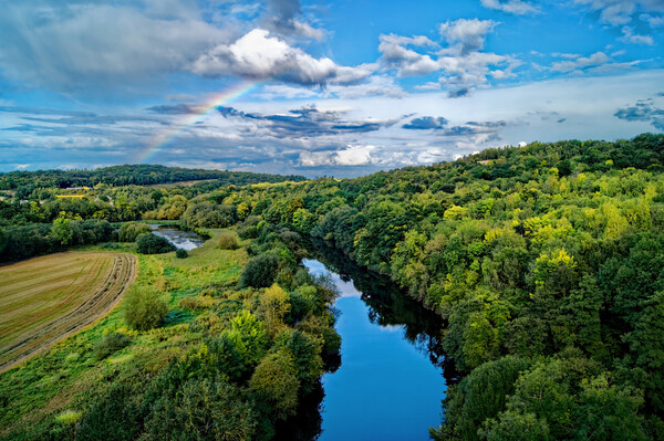 River Don Rainbow Picture Board by Darren Galpin