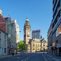 Buy canvas prints of Sheffield Town Hall from Leopold Street by Darren Galpin