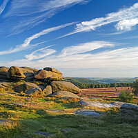 Buy canvas prints of Owler Tor with Dramatic Sky   by Darren Galpin