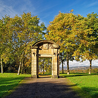 Buy canvas prints of Memorial Arch, Norfolk Heritage Park, Sheffield by Darren Galpin