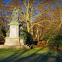 Buy canvas prints of Queen Victoria's Statue, Endcliffe Park, Sheffield by Darren Galpin