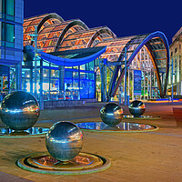 Buy canvas prints of Winter Gardens and Millennium Square in Sheffield  by Darren Galpin