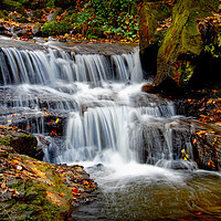 Buy canvas prints of Lumsdale Falls  by Darren Galpin