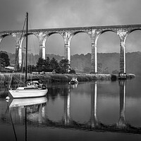 Buy canvas prints of Calstock Viaduct & River Tamar by Darren Galpin