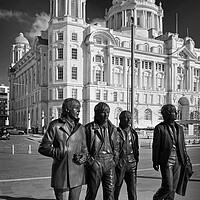 Buy canvas prints of The Beatles at Port of Liverpool  by Darren Galpin