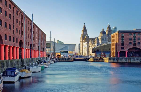 Albert Dock & Three Graces, Liverpool  Picture Board by Darren Galpin