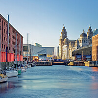 Buy canvas prints of Albert Dock & Three Graces, Liverpool  by Darren Galpin