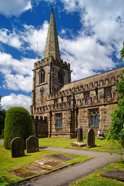 St Michael and All Angels Church, Hathersage Picture Board by Darren Galpin