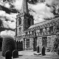 Buy canvas prints of St Michael and All Angels Church, Hathersage by Darren Galpin