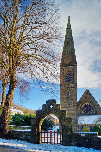 St John the Baptist's Church, Bamford Picture Board by Darren Galpin