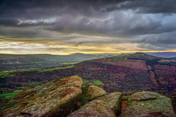Stormy Skies over Win Hill  Picture Board by Darren Galpin