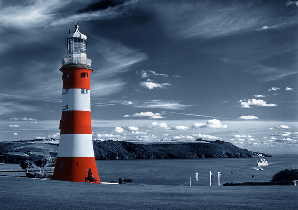 Smeatons Tower on Plymouth Hoe Picture Board by Darren Galpin