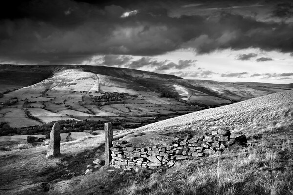 Hollins Cross & Vale of Edale Picture Board by Darren Galpin