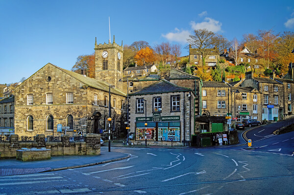 Holmfirth Town Centre Picture Board by Darren Galpin