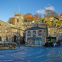 Buy canvas prints of Holmfirth Town Centre by Darren Galpin
