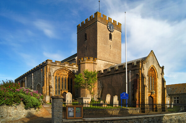 St Michael's Church,Lyme Regis Picture Board by Darren Galpin