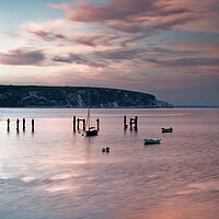 Buy canvas prints of Looking across Swanage Bay, Dorset by Darren Galpin
