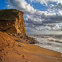 Buy canvas prints of East Cliff at West Bay by Darren Galpin