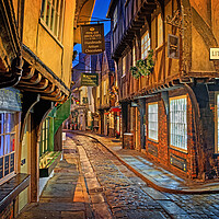 Buy canvas prints of The Shambles at Night by Darren Galpin