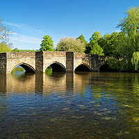 Buy canvas prints of Bakewell Bridge and River Wye by Darren Galpin