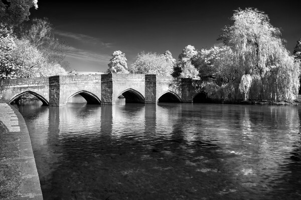 Bakewell Bridge and River Wye Picture Board by Darren Galpin