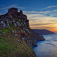 Buy canvas prints of Valley of the Rocks Sunset Exmoor North Devon by Darren Galpin