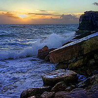 Buy canvas prints of  Pulpit Rock Sunset by Darren Galpin